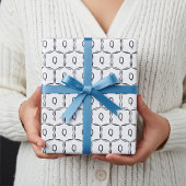 飾モノグラムの枠 ラッピングペーパー