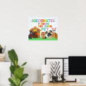 飾ユアペッツハウスステーションサイン ポスター (ホームオフィス)