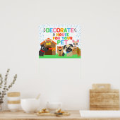 飾ユアペッツハウスステーションサイン ポスター (キッチン)