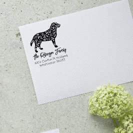 飾ラブラドール差出人住所 ラバースタンプ