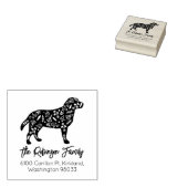 飾ラブラドール差出人住所 ラバースタンプ (押印)