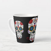 飾人間スカルアートサンダー_コーブ カフェラテマグ (左アングル)