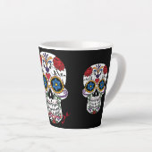 飾人間スカルアートサンダー_コーブ カフェラテマグ (右アングル)