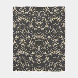 飾最高のりダマスクのシームレスパターン フリースブランケット