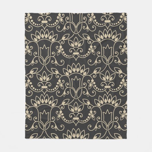 飾最高のりダマスクのシームレスパターン フリースブランケット (正面)