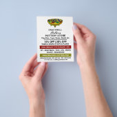 飾椀、陶器店、陶芸家の広告 チラシ (手)