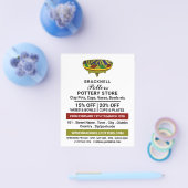 飾椀、陶器店、陶芸家の広告 チラシ (シングル)