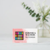 飾爪、 ネイル |水彩背景 ロイヤリティカード (スタンド正面)