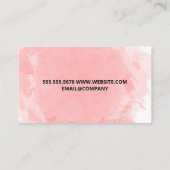 飾爪、 ネイル |水彩背景 ロイヤリティカード (裏面)