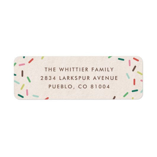 飾祝住所 シール (正面)