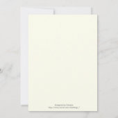 飾縁どり玉、アイボリー結婚ズ 招待状 (裏面)