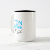 飾雪だるま ツートーンマグカップ (正面左)