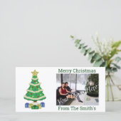 飾Christmas Tree 8bitビデオゲームスタイルホール シーズンカード (スタンド正面)