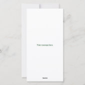 飾Christmas Tree 8bitビデオゲームスタイルホール シーズンカード (裏面)