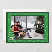 飾Christmas Tree 8bitビデオゲームスタイル シーズンカード (正面/裏面)