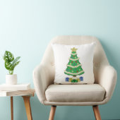 飾Christmas Tree 8bitビデオゲームスタイルThr クッション (椅子)