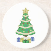 飾Christmas Tree 8bit Video GameスタイルCoa コースター (正面)