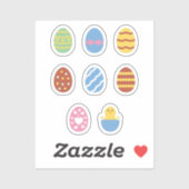 飾Kids Easter Eggsステッカー シール (シート)