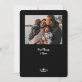 飾Palm Night Sky Feliz Navidadバック写真 シーズンカード (裏面)