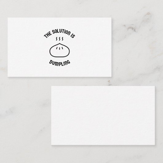 餃子が解決策だ 名刺 (正面/裏面)