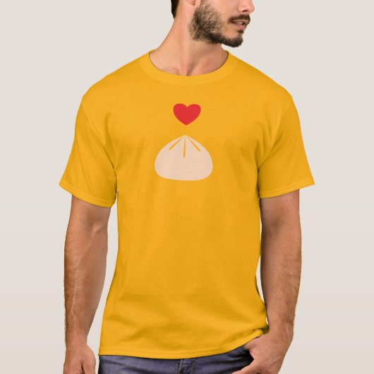 餃子の愛ユニセックスTシャツ Tシャツ (正面)