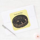 餃子の時間 スクエアシール (封筒)