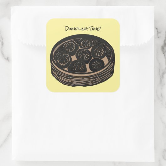 餃子の時間 スクエアシール (バッグ)