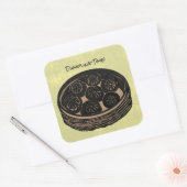 餃子の時間 スクエアシール (封筒)