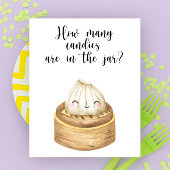 餃子中国のの赤ちゃんシャワー – キャンディーの数 ポスター