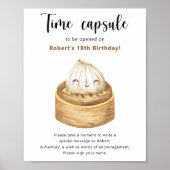 餃子中国のタイムカプセル1歳の誕生日 ポスター (正面)