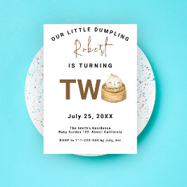 餃子中国の誕生パーティー 招待状