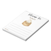 餃子中国の誕生日タイムカプセルメッセージ ノートパッド (回転)