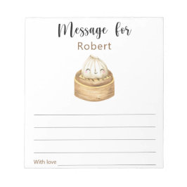 餃子中国の誕生日タイムカプセルメッセージ ノートパッド