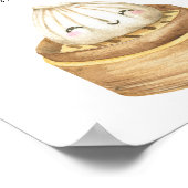 餃子中国の赤ちゃんシャワーおむつラッフル ポスター (角)