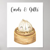 餃子中国の – カードとギフト赤ちゃんシャワー ポスター (正面)