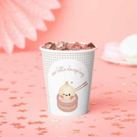 餃子誕生日カップ、薄暗い合計誕生日 紙コップ (インサイチュ)