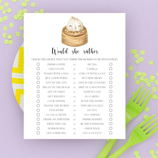 餃子 – 彼女はむしろ赤ちゃんシャワーゲーム (クリエイターアップロード済み)