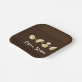 餃子+餃子+餃子が点心に等しい ペーパープレート (傾斜あり)