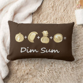 餃子+餃子+餃子が点心に等しい ランバークッション (ブランケット)