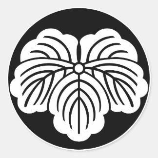 餅のツタの葉 ラウンドシール