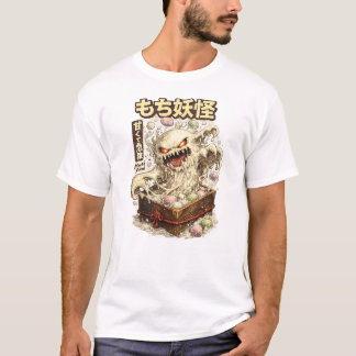 餅妖怪 - 甘くて危険 Tシャツ