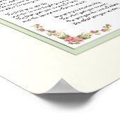 養子手書跡ピンク ポスター (角)