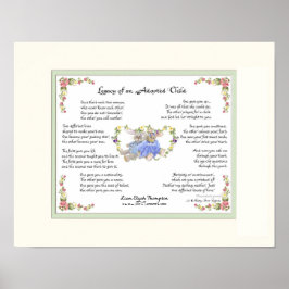 養子手書跡ピンク ポスター