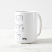 養子指導票の組立パパ コーヒーマグカップ (正面右)