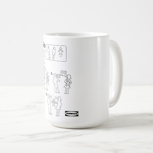 養子指導票の組立パパ コーヒーマグカップ (正面右)