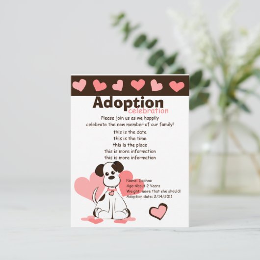 養子犬をダフン 招待状 (スタンド正面)