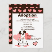 養子犬をダフン 招待状 (正面/裏面)