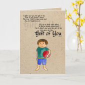 養子縁組あいさつカード カード (黄色い花)