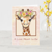 養子縁組おめでとうガールスウィートサファリジャングル カード (黄色い花)
