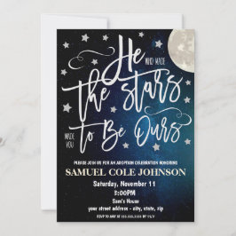 養子縁組おめでとうパーティーのご案内 招待状